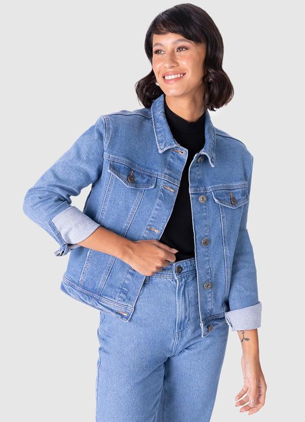 Malwee - Jaqueta Feminina Tradicional Jeans Azul 6
