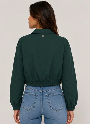 Jaqueta Feminino em Viscose Dobby Endless (Verde) - ENDLESS