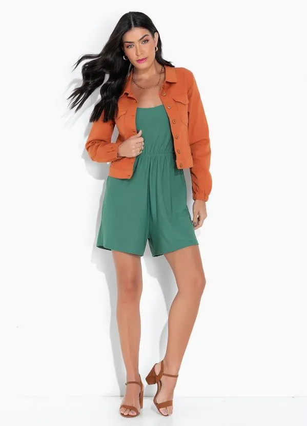 bonprix - Jaqueta Jeans Aberta com Bolsos Telha 2