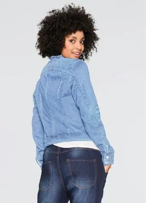 bonprix - Jaqueta Jeans Azul Claro - BONPRIX