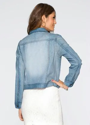 bonprix - Jaqueta Jeans Azul - BONPRIX