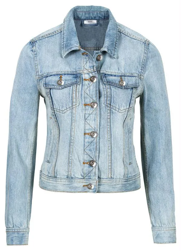 bonprix - Jaqueta Jeans Azul 1
