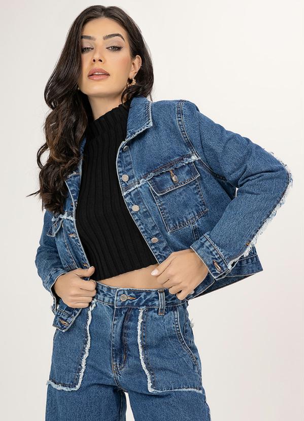 Angel - Jaqueta Jeans Azul