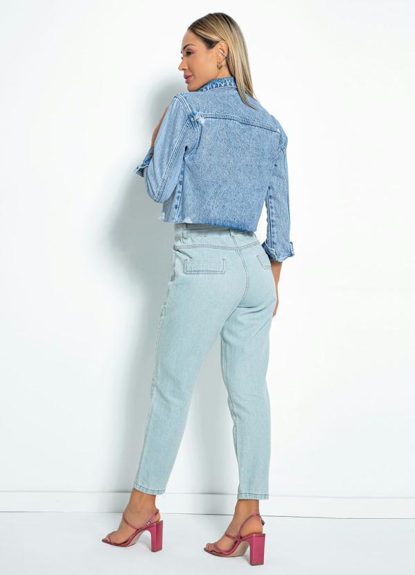 Sawary Jeans - Jaqueta Jeans Clara Cropped Marmorizada Sawary 5