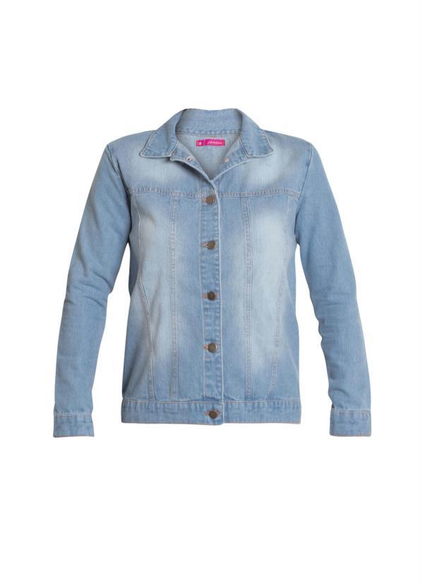 Rosalie - Jaqueta Jeans Claro Básica 3