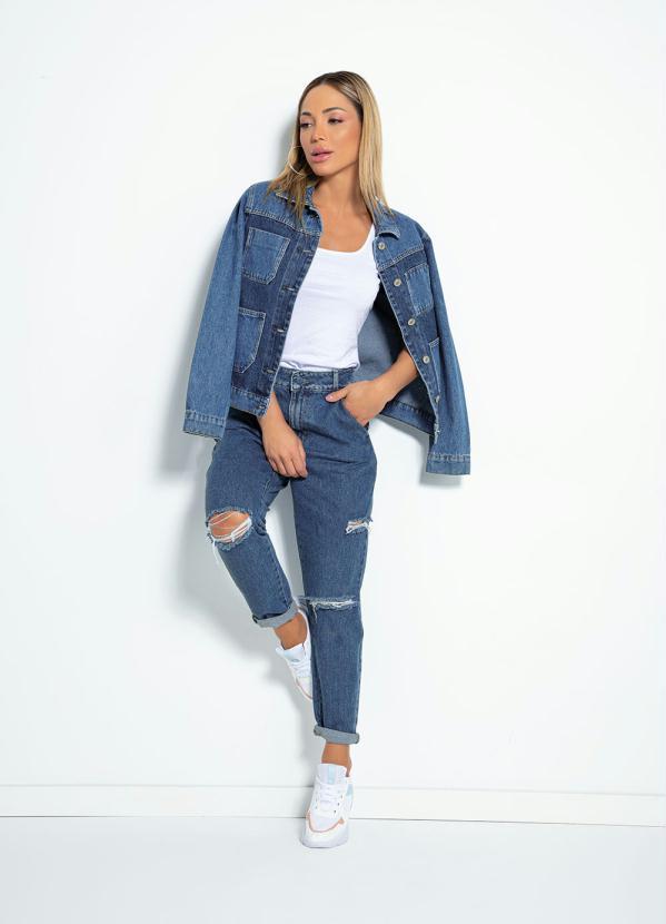 Sawary Jeans - Jaqueta Jeans com Bolsos Frontais Sawary 3