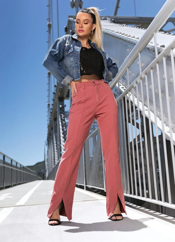 Jaqueta Jeans com Efeito Destroyed Sawary Sawary Jeans