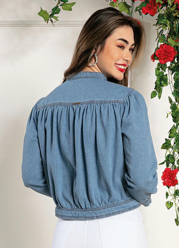 Sawary Jeans - Jaqueta Jeans com Franzidos e Bolsos Sawary 2
