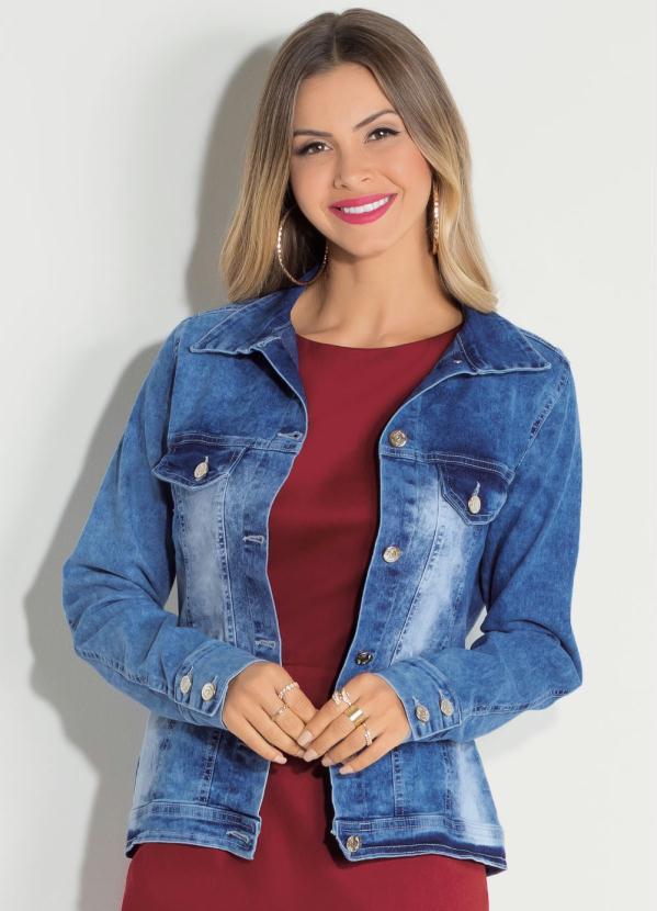 Quintess - Jaqueta Jeans Estonado 5