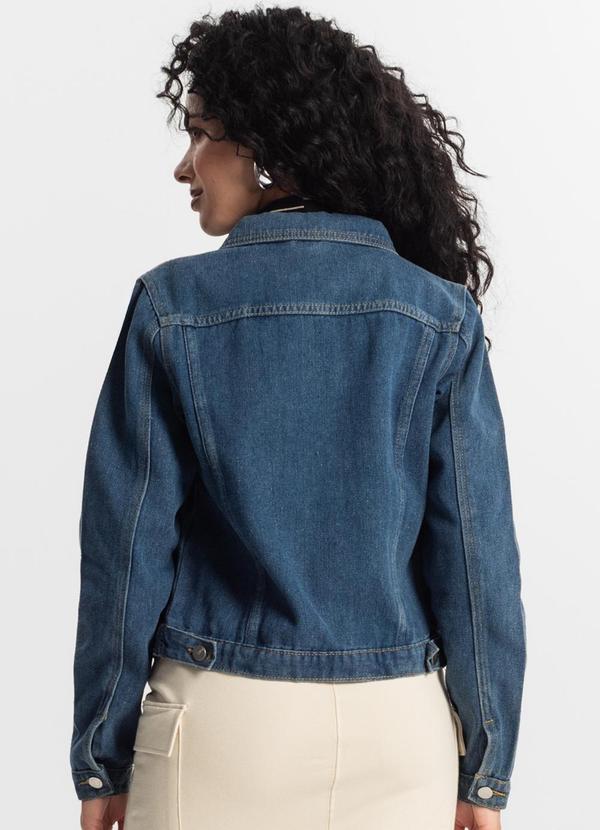 Rovitex - Jaqueta Jeans Feminina Azul 2
