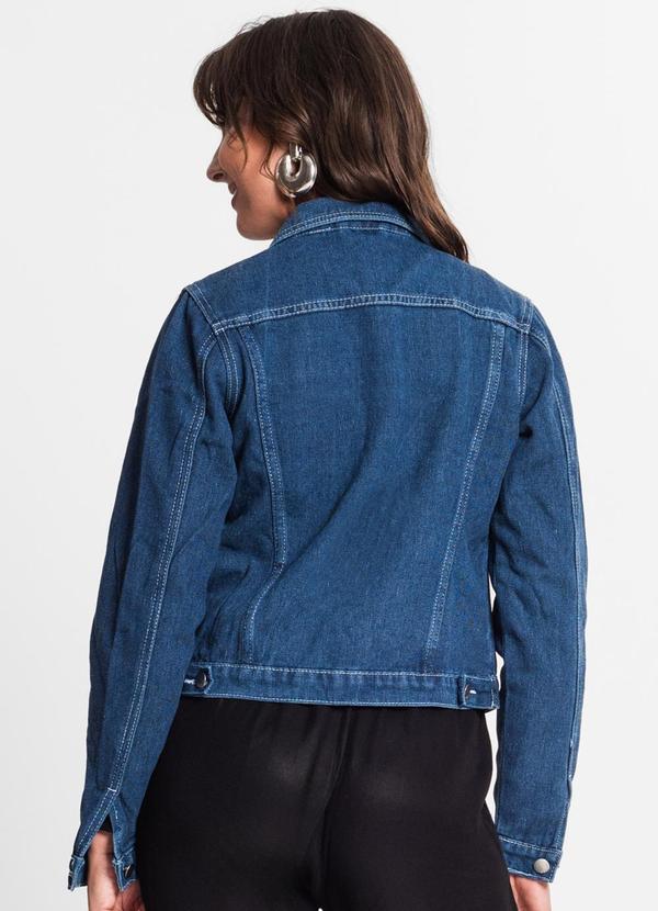 Rovitex - Jaqueta Jeans Feminina Azul 2