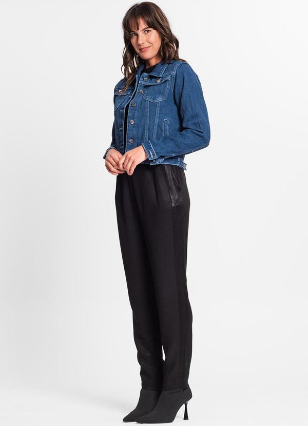 Rovitex - Jaqueta Jeans Feminina Azul 3