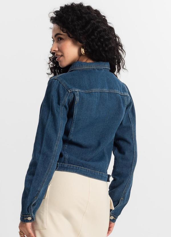 Rovitex - Jaqueta Jeans Feminina Azul 2