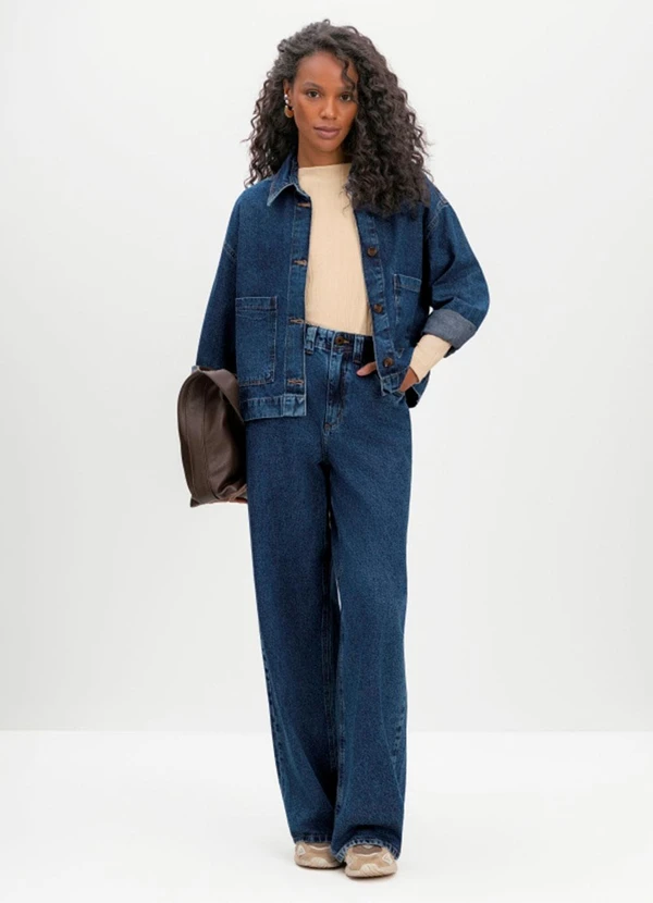 Essendi - Jaqueta Jeans Feminina Azul 3