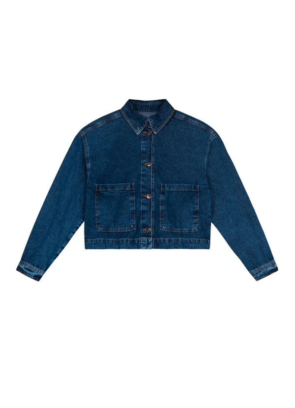 Essendi - Jaqueta Jeans Feminina Azul 4