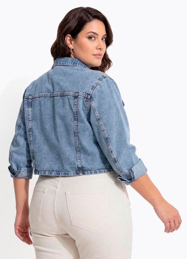 Quintess - Jaqueta Jeans Médio em Jeans 2