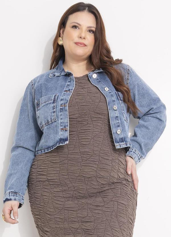 Quintess - Jaqueta Jeans Médio em Jeans 6