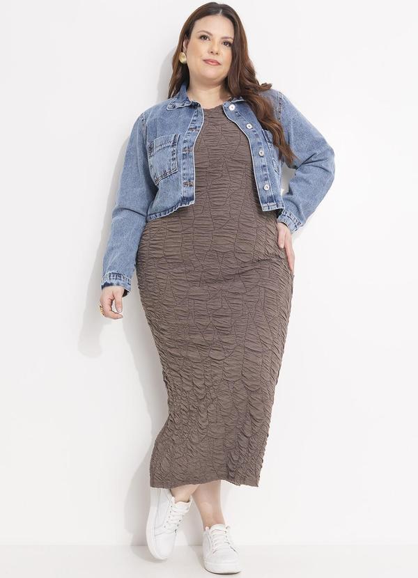 Quintess - Jaqueta Jeans Médio em Jeans 8