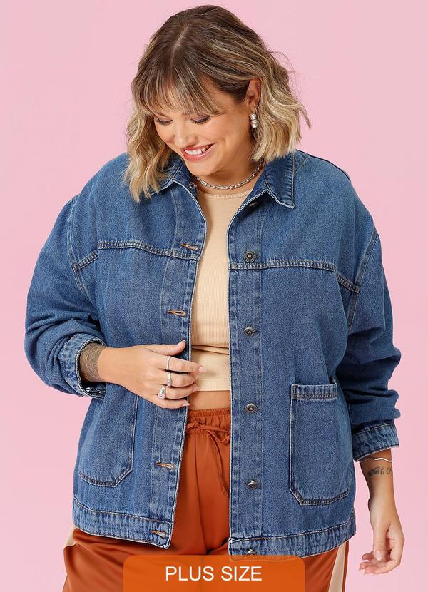In Love - Jaqueta Jeans Over Tita Azul