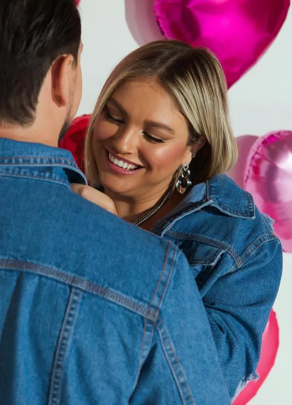 Quintess - Jaqueta Jeans Oversized Genderless com Bolsos 6