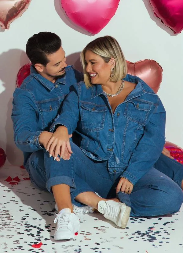 Quintess - Jaqueta Jeans Oversized Genderless com Bolsos 4