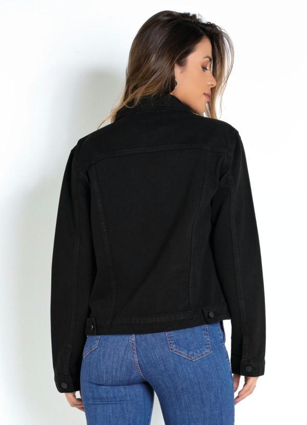 Sawary Jeans - Jaqueta Jeans Preta Sawary 2