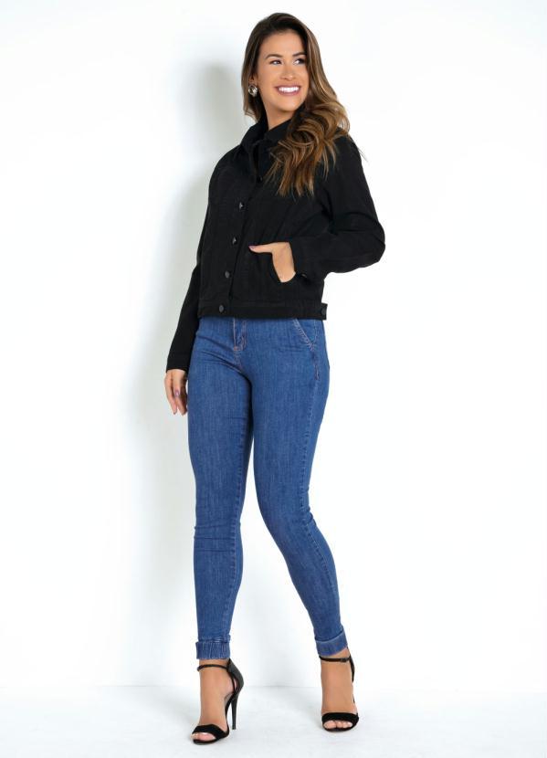 Sawary Jeans - Jaqueta Jeans Preta Sawary 4