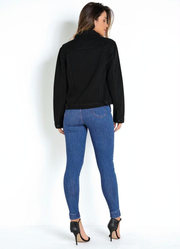 Sawary Jeans - Jaqueta Jeans Preta Sawary 6