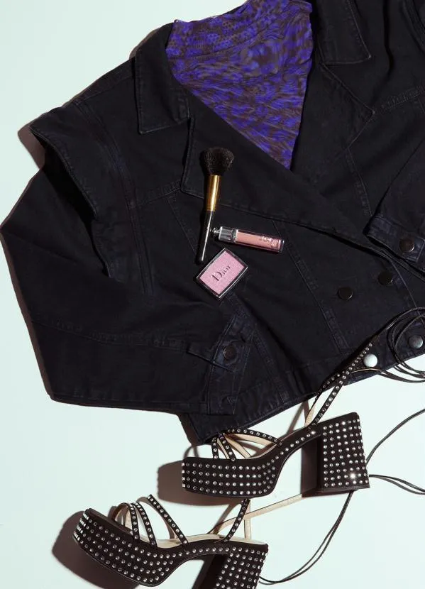 Quintess - Jaqueta Jeans Preto com Mangas Destacáveis 8