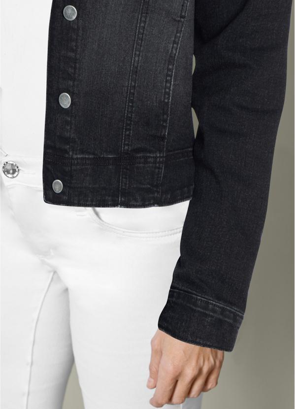 bonprix - Jaqueta Jeans Preto 3