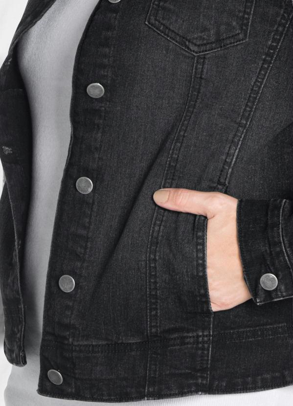 bonprix - Jaqueta Jeans Preto 4