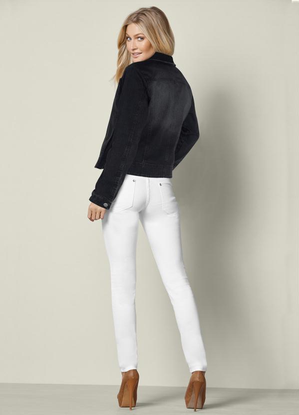 bonprix - Jaqueta Jeans Preto 6