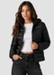 Rovitex - Jaqueta Juvenil Feminina com Capuz Marrom - variação: Preto