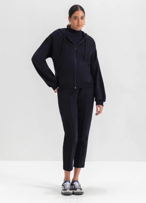 Essendi - Jaqueta Moletom Feminino  Preto - ESSENDI