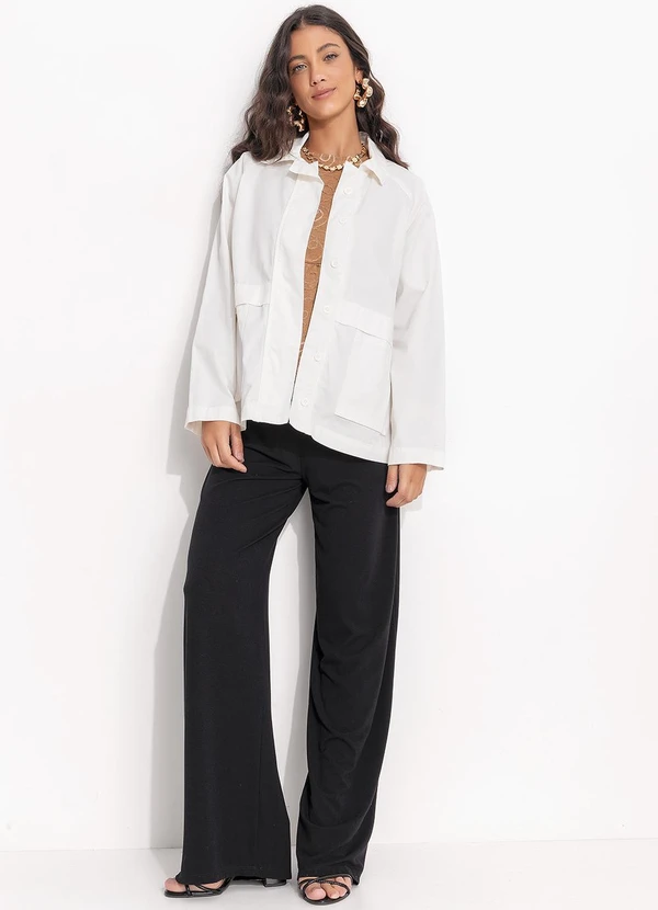 Quintess - Jaqueta Off White em Sarja 3