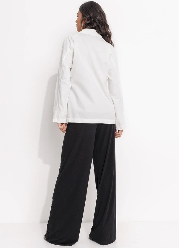 Quintess - Jaqueta Off White em Sarja 4