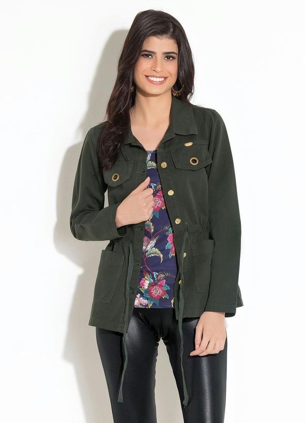 Quintess - Jaqueta Parka Verde Musgo 11