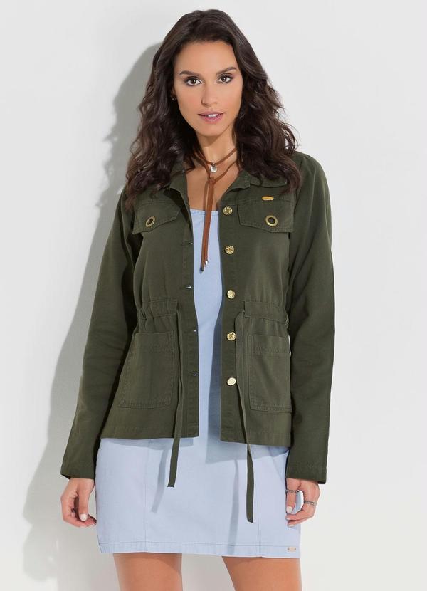 Quintess - Jaqueta Parka Verde Musgo 12