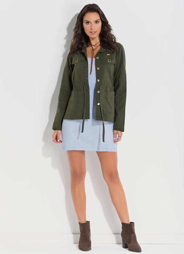 Quintess - Jaqueta Parka Verde Musgo 14