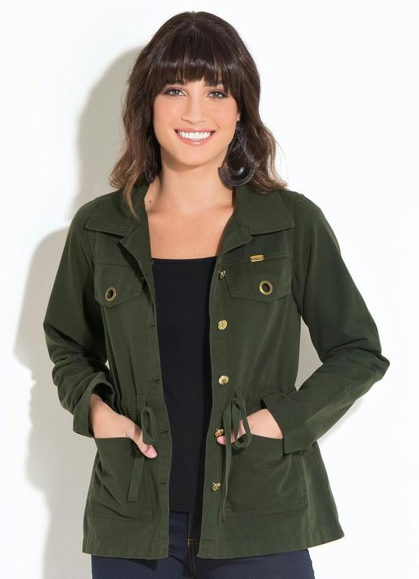 Quintess - Jaqueta Parka Verde Musgo 3