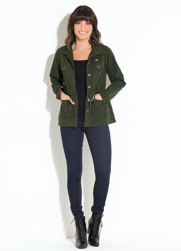 Quintess - Jaqueta Parka Verde Musgo 5