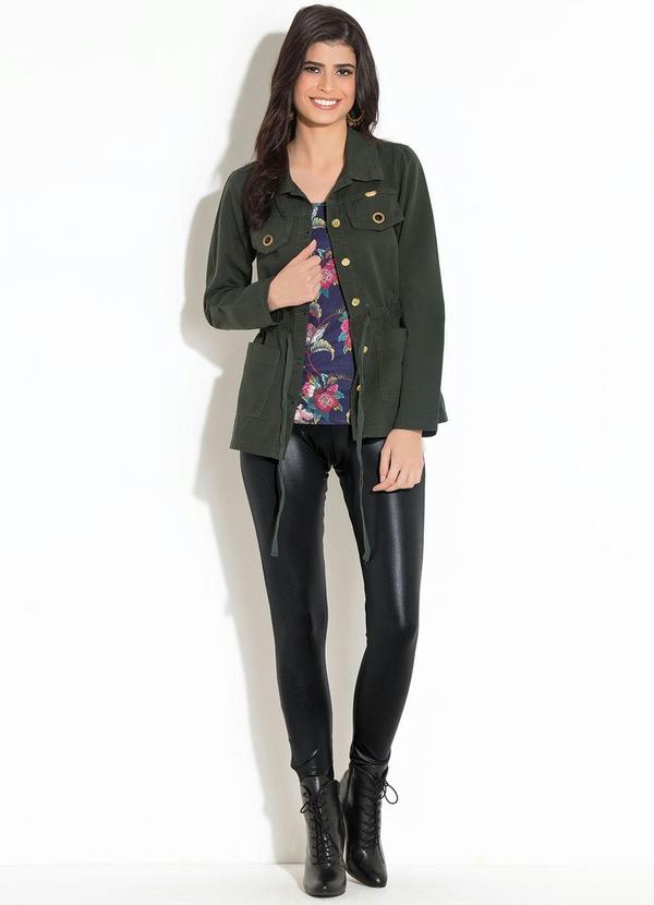 Quintess - Jaqueta Parka Verde Musgo 9