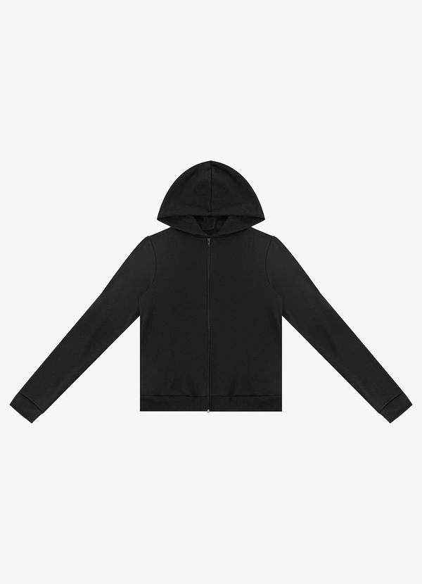 Rovitex - Jaqueta Peluciada em Moletom Rovitex Preto