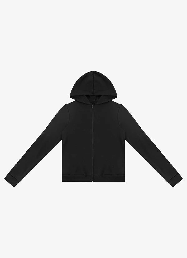 Rovitex - Jaqueta Peluciada em Moletom Rovitex Preto