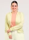 Cativa - Jaqueta Plus Size em Cotton  Vermelho - variação: Amarelo Claro