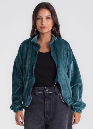 Endless - Jaqueta Plush Feminina Verde - ENDLESS