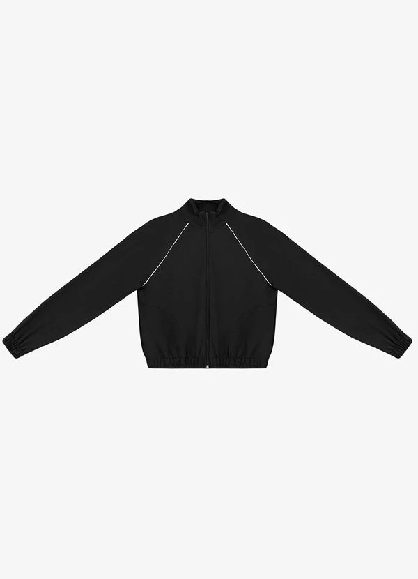 Rovitex - Jaqueta Ponto Roma Manga Raglan Preto 3