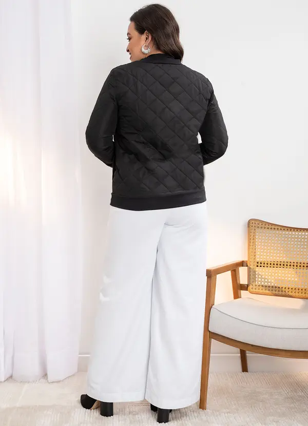 Quintess - Jaqueta Preta com Abertura em Zíper 2