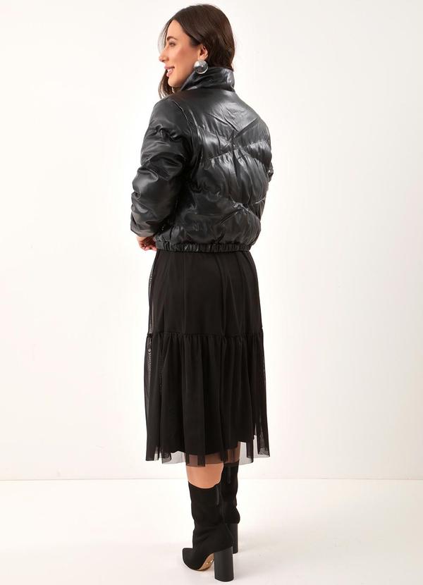 Quintess - Jaqueta Preto em Pu 7