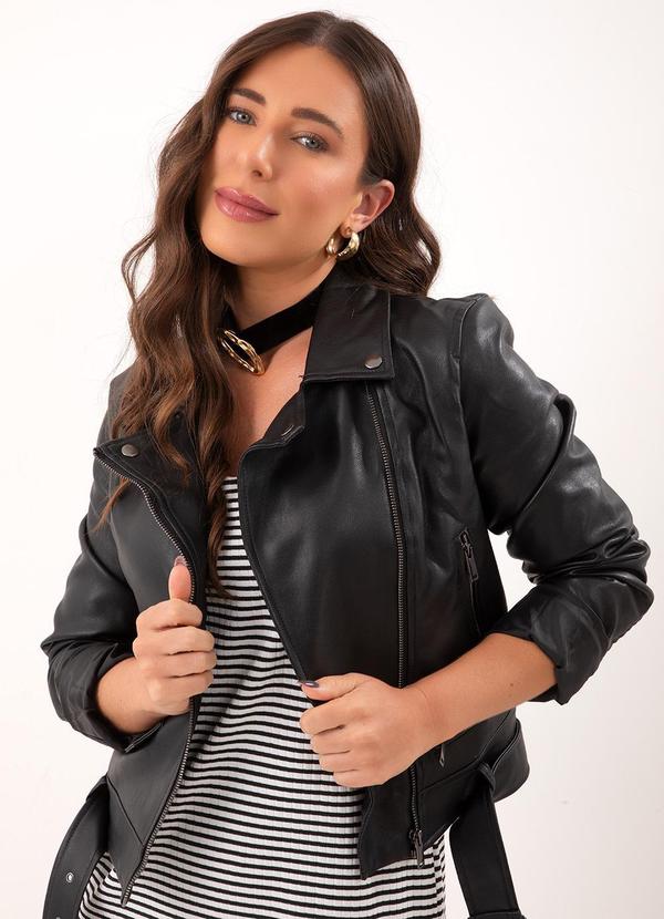 Quintess - Jaqueta Preto em Pu 9